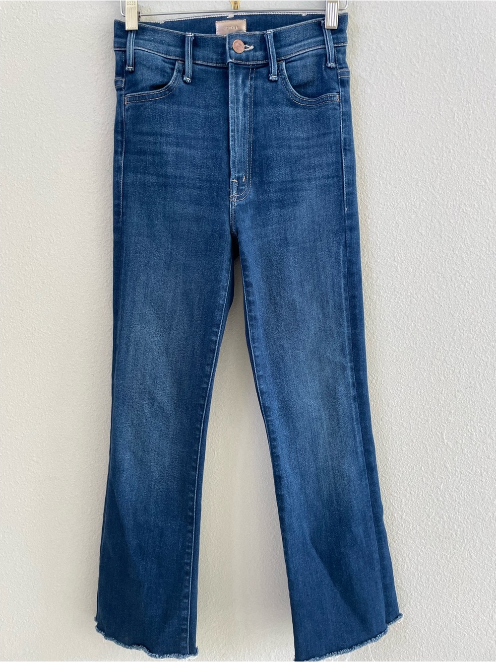 MOTHER The Hustler Ankle Fray Home Movies Denim Jeans Size 24